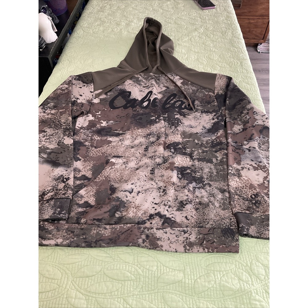 Cabela's Hoodie‎ Men's Small Camo Sweatshirt Hunting Fishing Outdoors